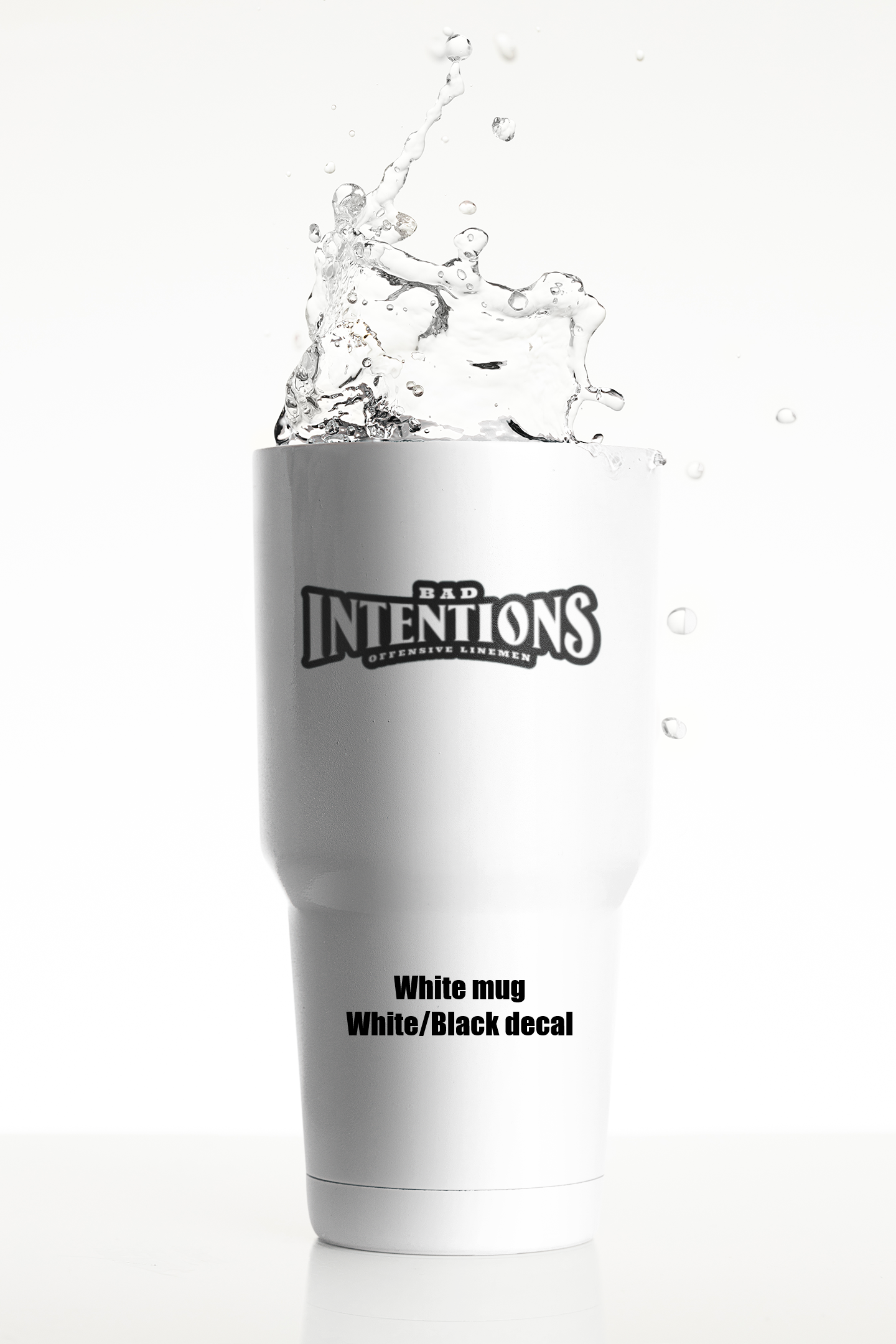 BAD INTENTIONS stainless steel travel mug w/ lid