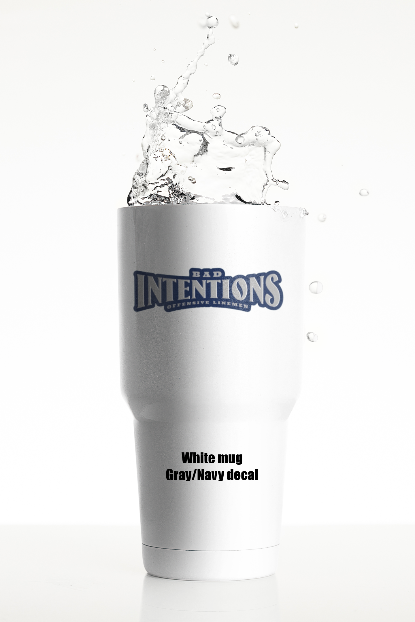 BAD INTENTIONS stainless steel travel mug w/ lid