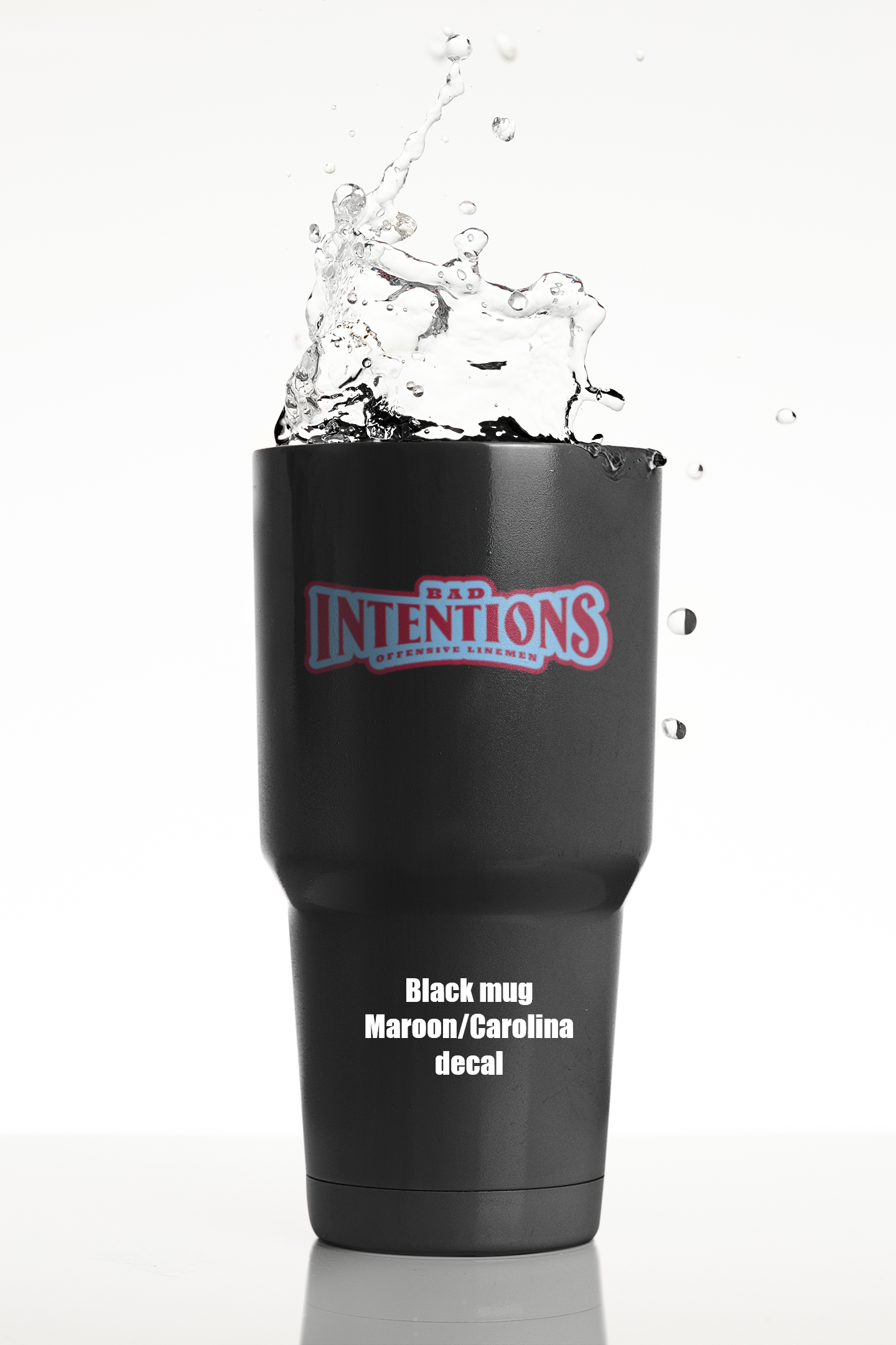 BAD INTENTIONS stainless steel travel mug w/ lid