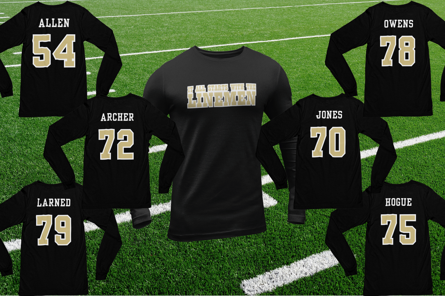 Personalized Team long sleeve t-shirt (Gildan)