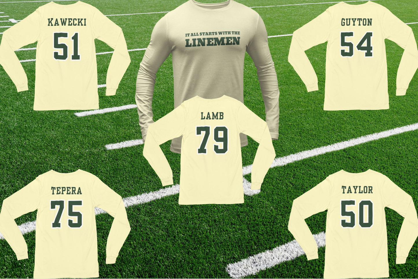 Personalized Team long sleeve t-shirt (Gildan)