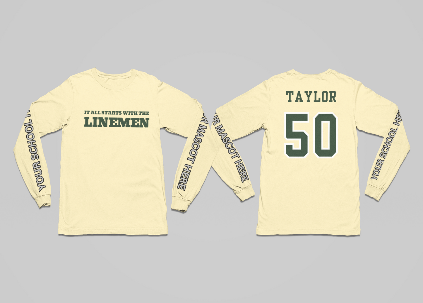 Personalized Team long sleeve performance t-shirt (A4)