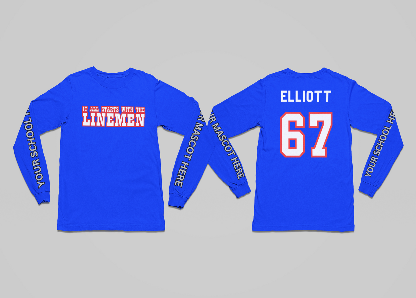 Personalized Team long sleeve t-shirt (Gildan)